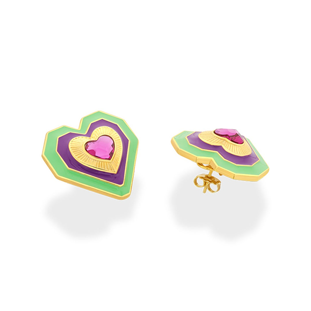 Shining Heart Earrings