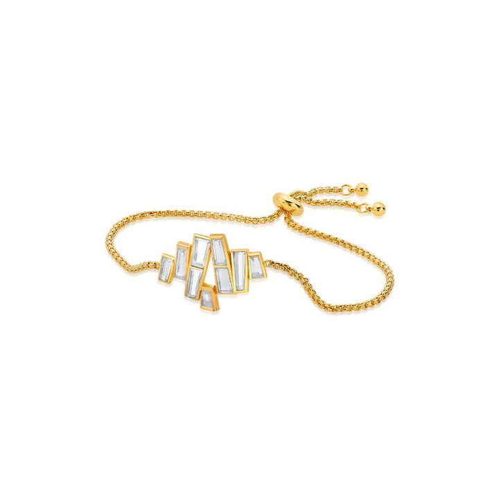 Abstract Mirror Bolo Bracelet