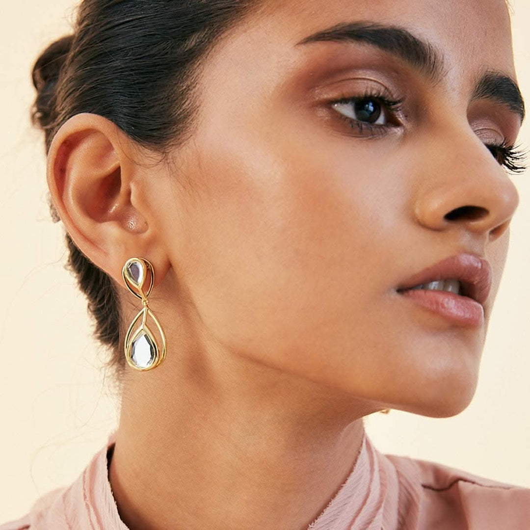 Ayaana Petite Drop Libra Earrings