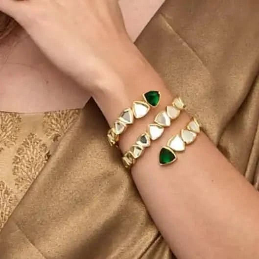 Inayat Green Hydro & Mirror Statement Cuff