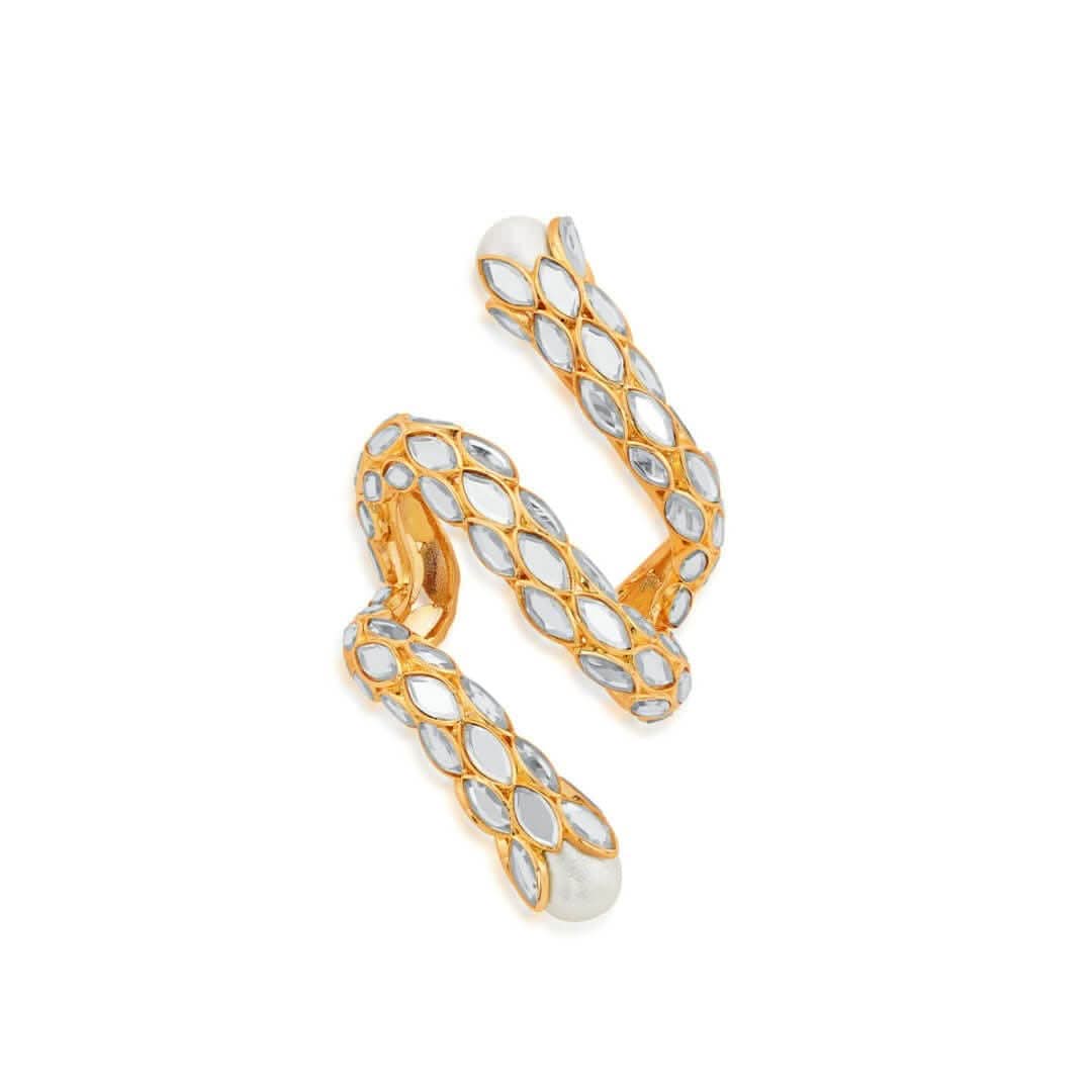 Mouni Roy Mirror Coiled Cuff