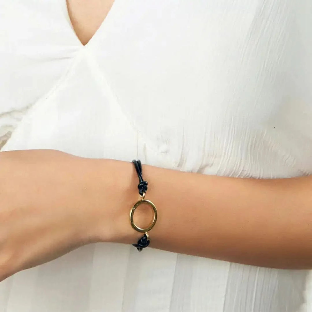 Personalizable Leather Braided Bolo