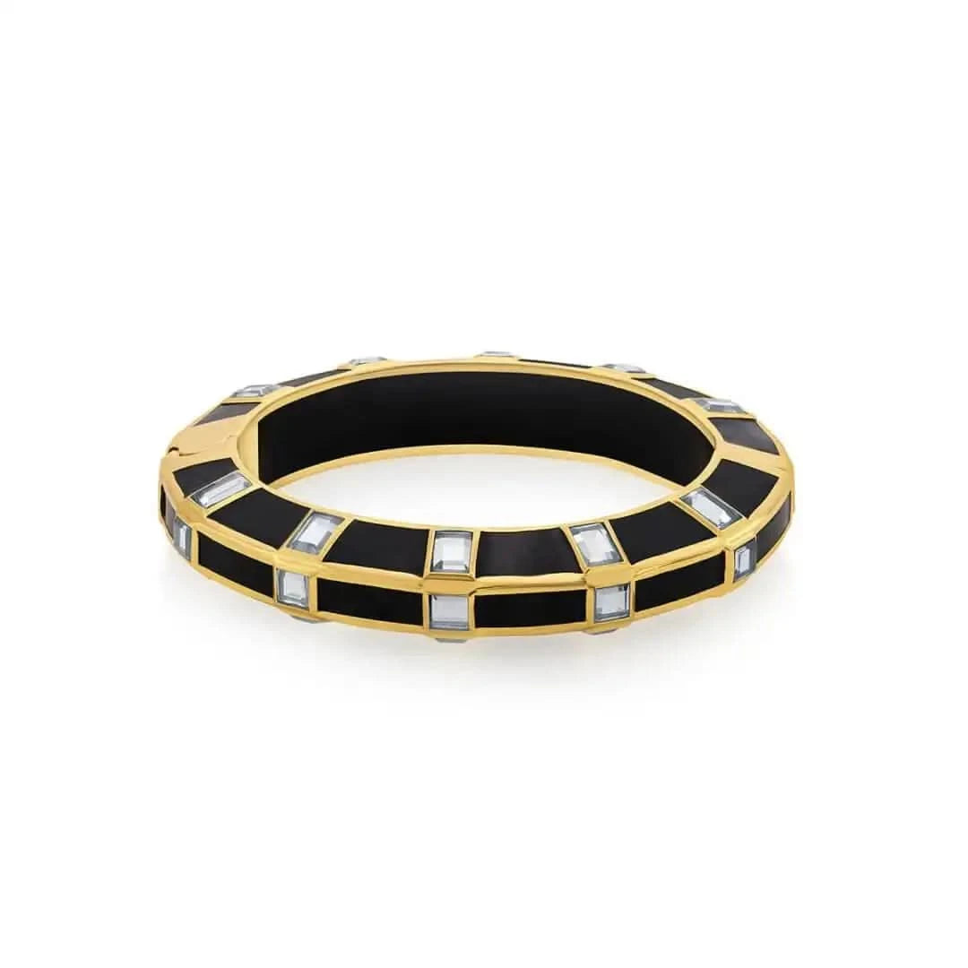 Raina Black Mirror Bangle