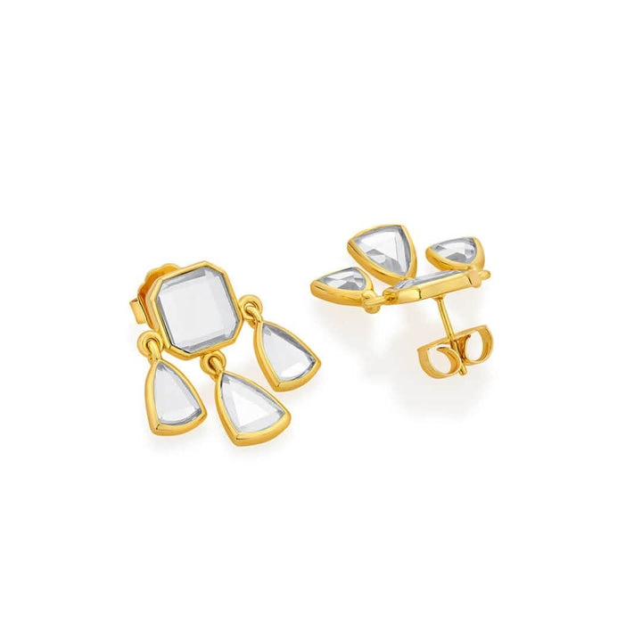 Seher Statement Mirror Studs