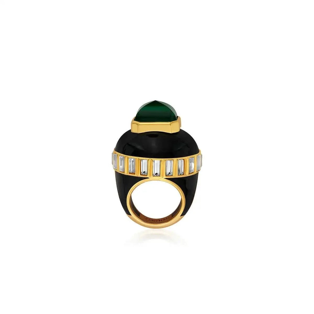 Raina Hydro Emerald Oval Ring