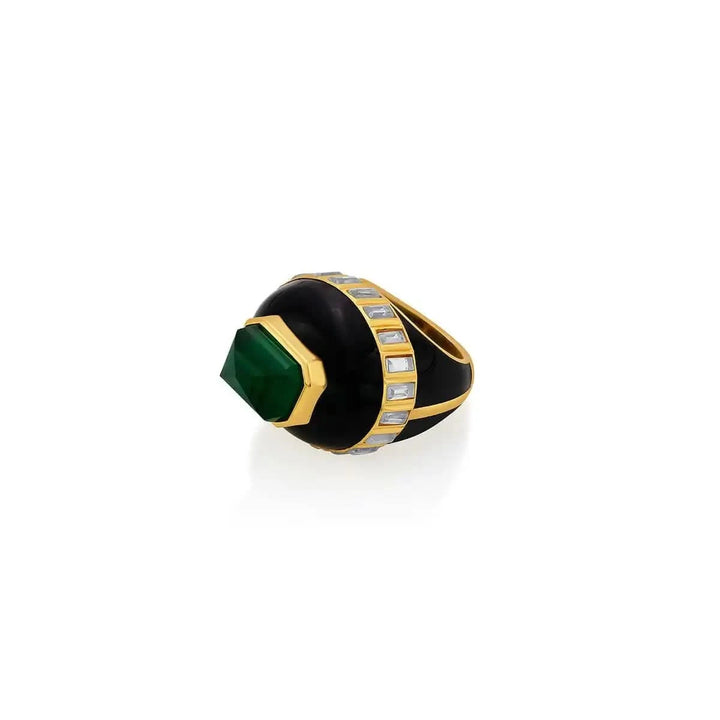 Raina Hydro Emerald Oval Ring