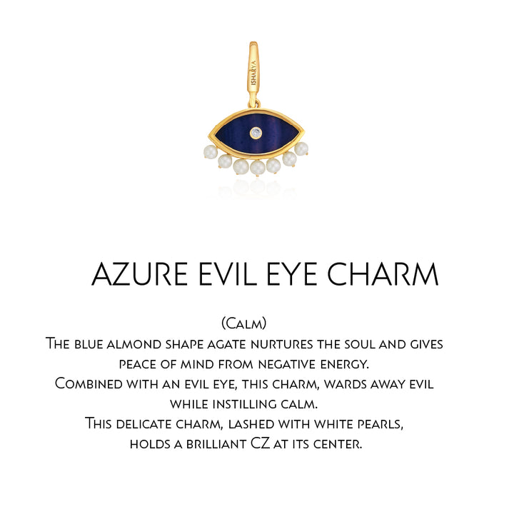 Azure Evil Eye Charm
