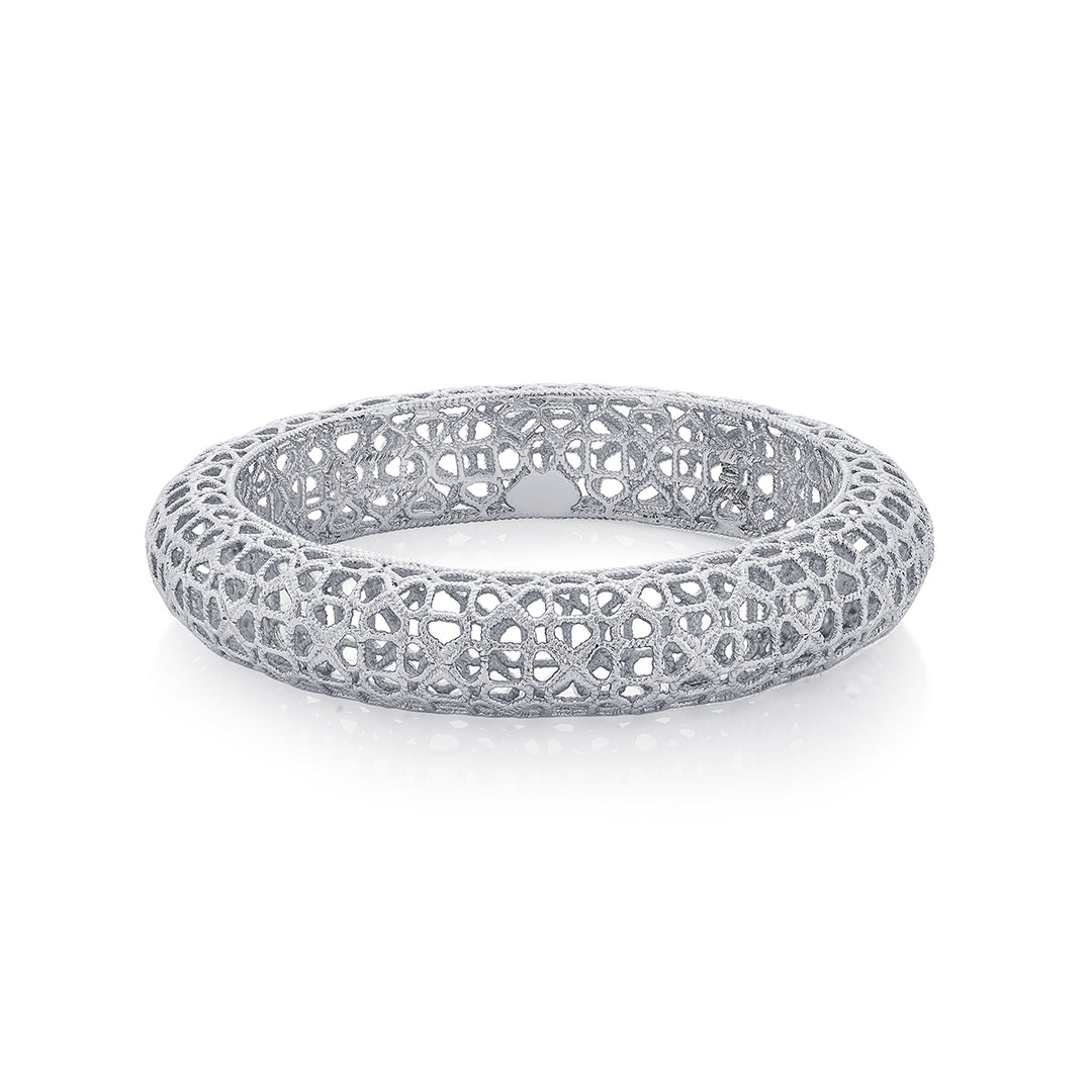 Temple Muse Filligree Bangle Silver