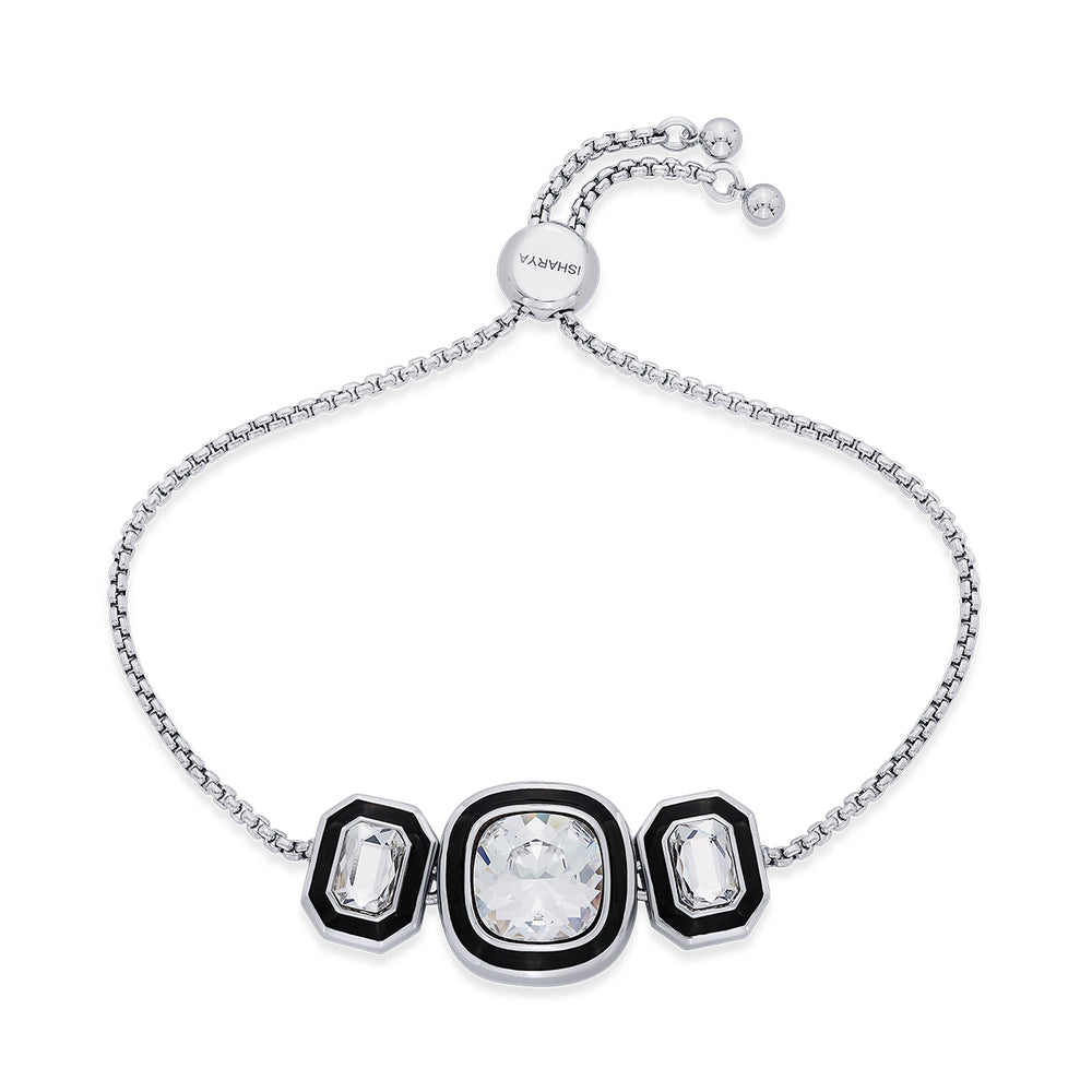 Bougie Crystal Bezel Bracelet