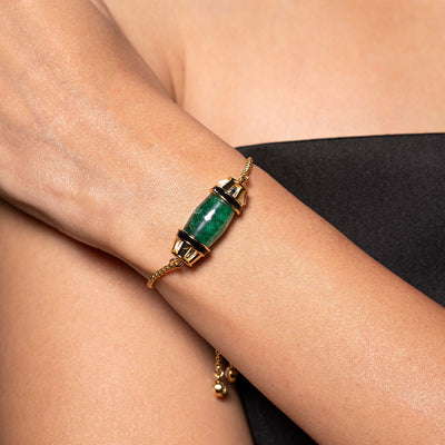 Sultana Green Quartz Bracelet - Isharya | Modern Indian Jewelry