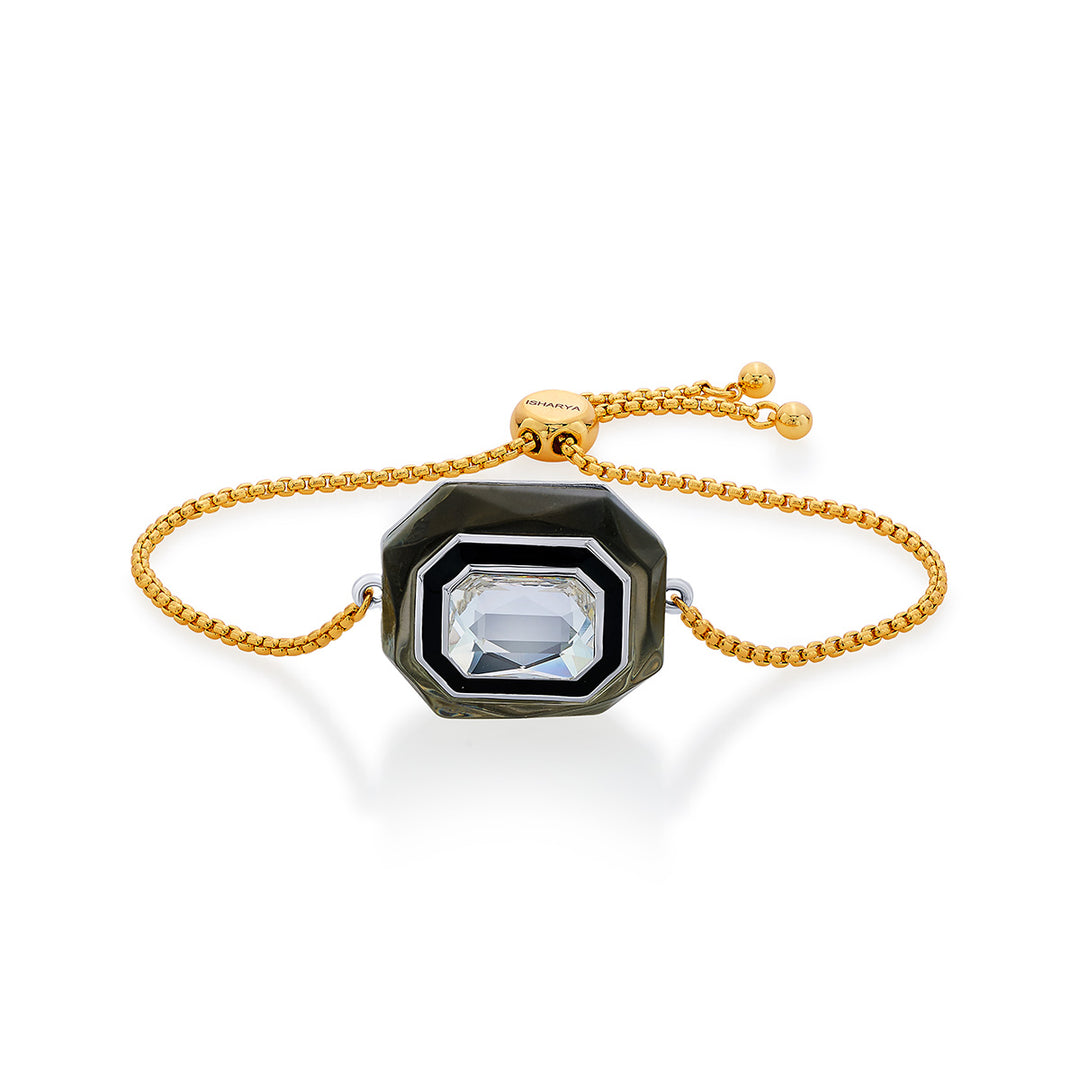 Bougie Infinity Cut Crystal Bracelet - Isharya | Modern Indian Jewelry