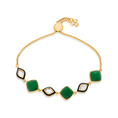 Begum Haute Evergreen Mirror Bracelet - Isharya | Modern Indian Jewelry