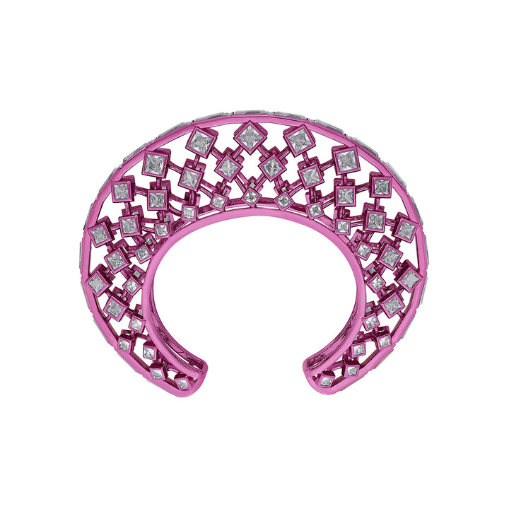 Rani Pink Moon Statement Cuff - Isharya | Modern Indian Jewelry