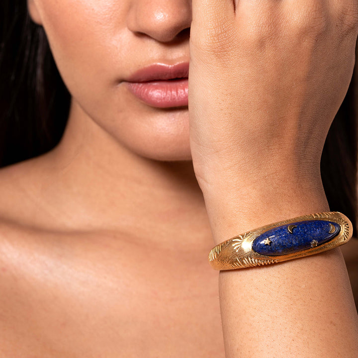 Celestial Lapis Cuff