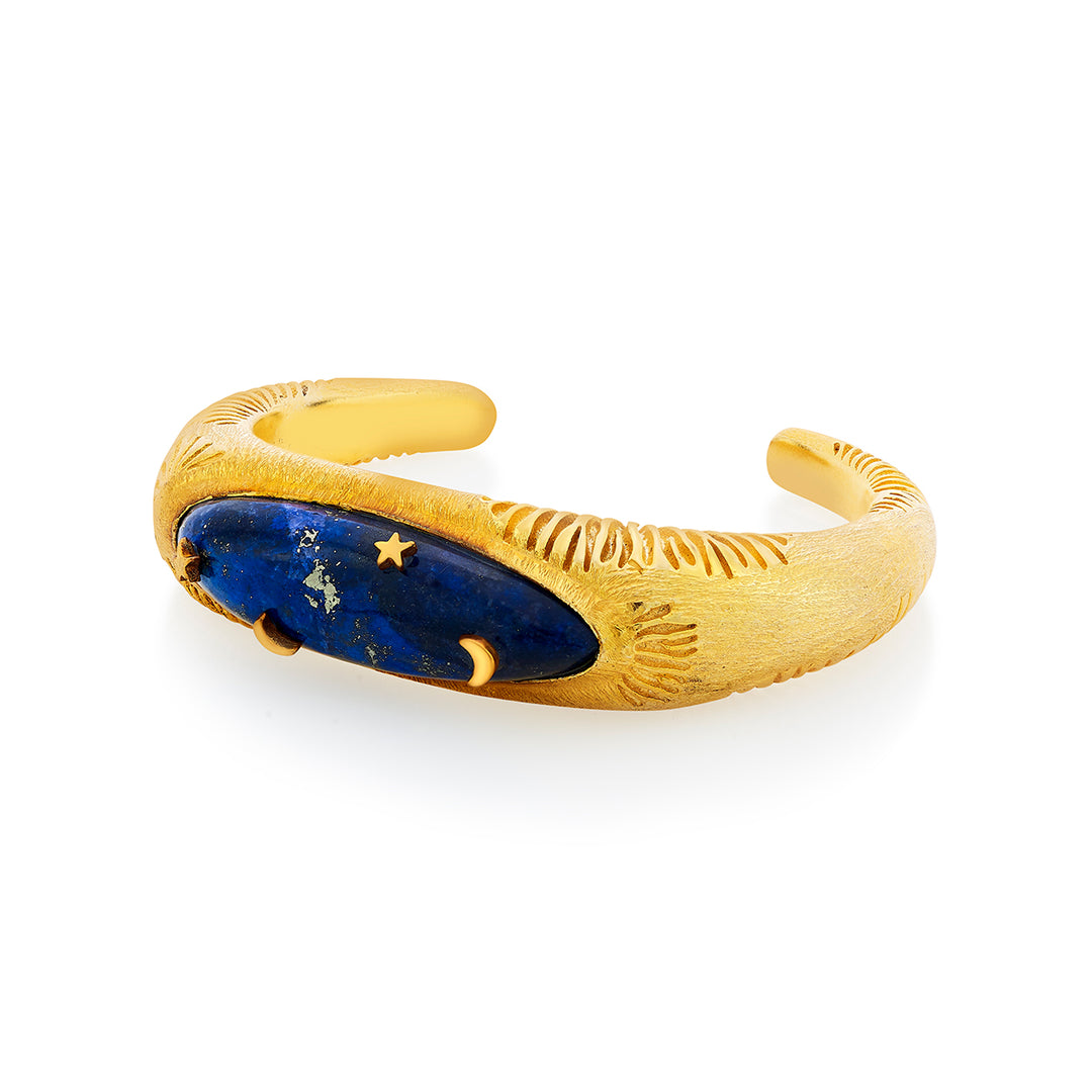 Celestial Lapis Cuff