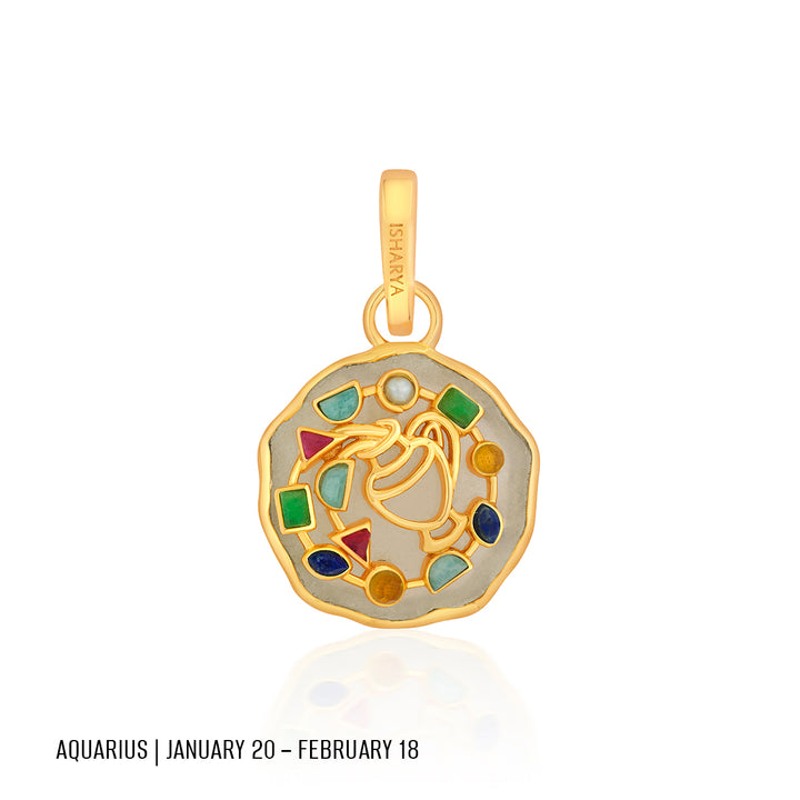 Aquarius Zodiac Charm