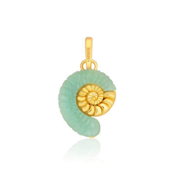 Seashell Amazonite Charm