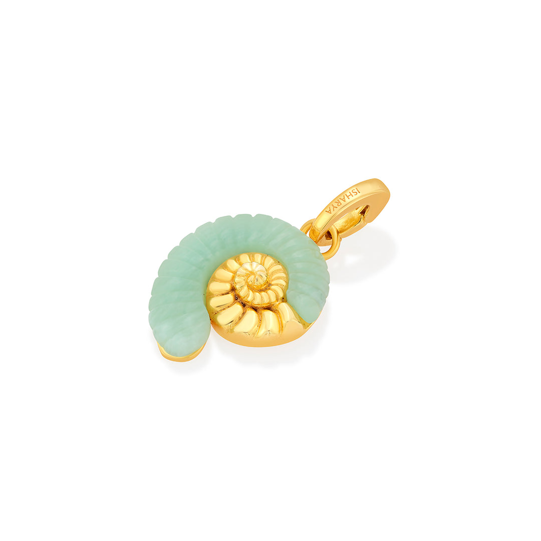 Seashell Amazonite Charm