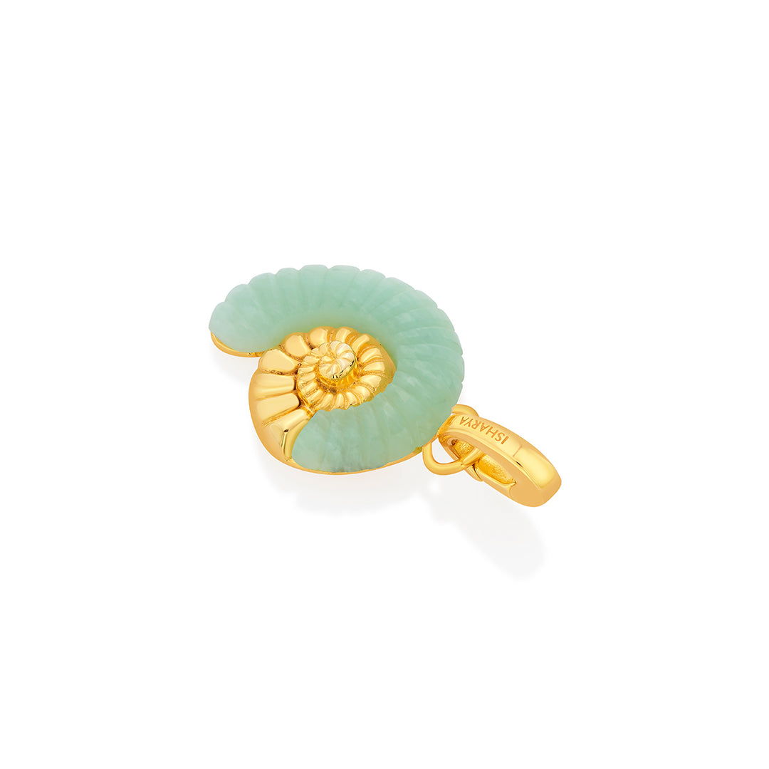 Seashell Amazonite Charm