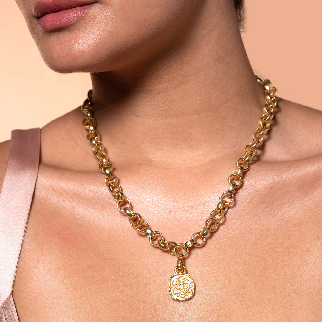 Elements Short Link Necklace - Isharya | Modern Indian Jewelry