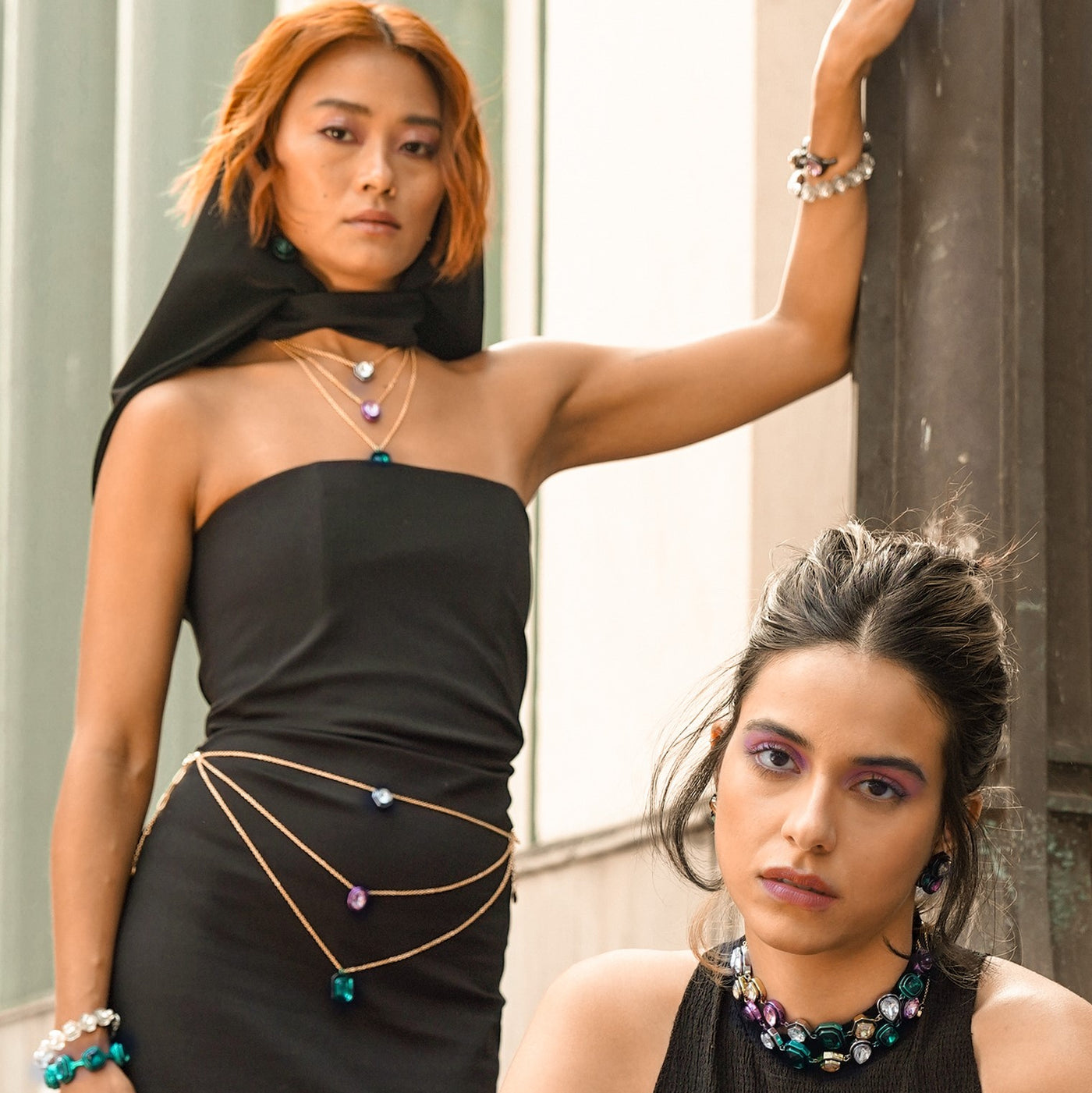 Banger Multi-Coloured Layered Necklace - Isharya | Modern Indian Jewelry