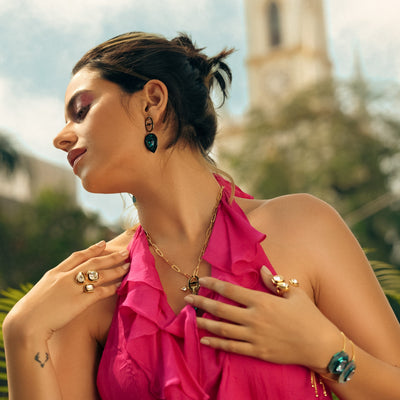 B-dazzle Glory Wrap Drop Earrings - Isharya | Modern Indian Jewelry