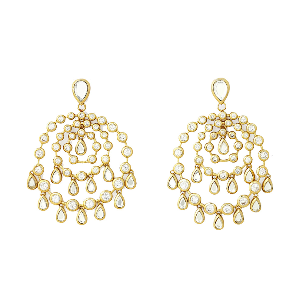 Pyramid Gold Mirror Allure Earring