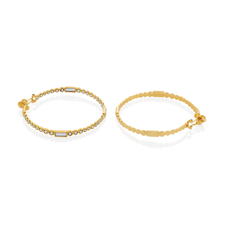 Aura Gold Oversized Hoop Earrings