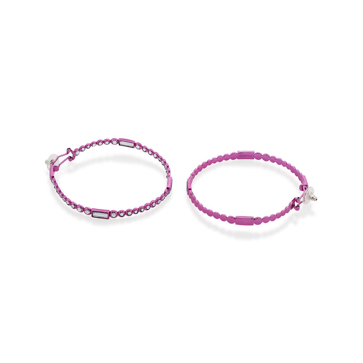 Rani Pink Oversized Hoop Earrings