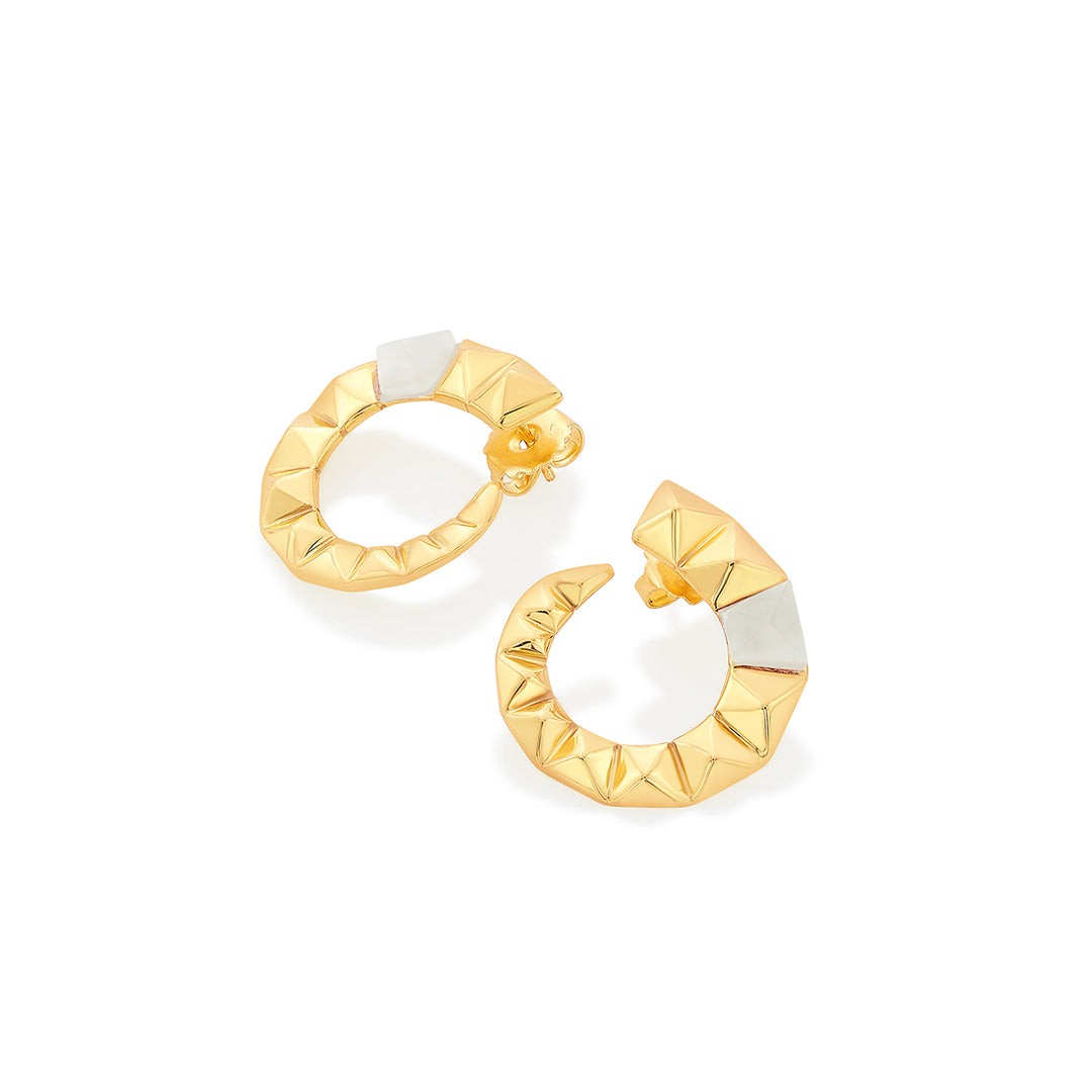 Rock Crystal Enso Stud