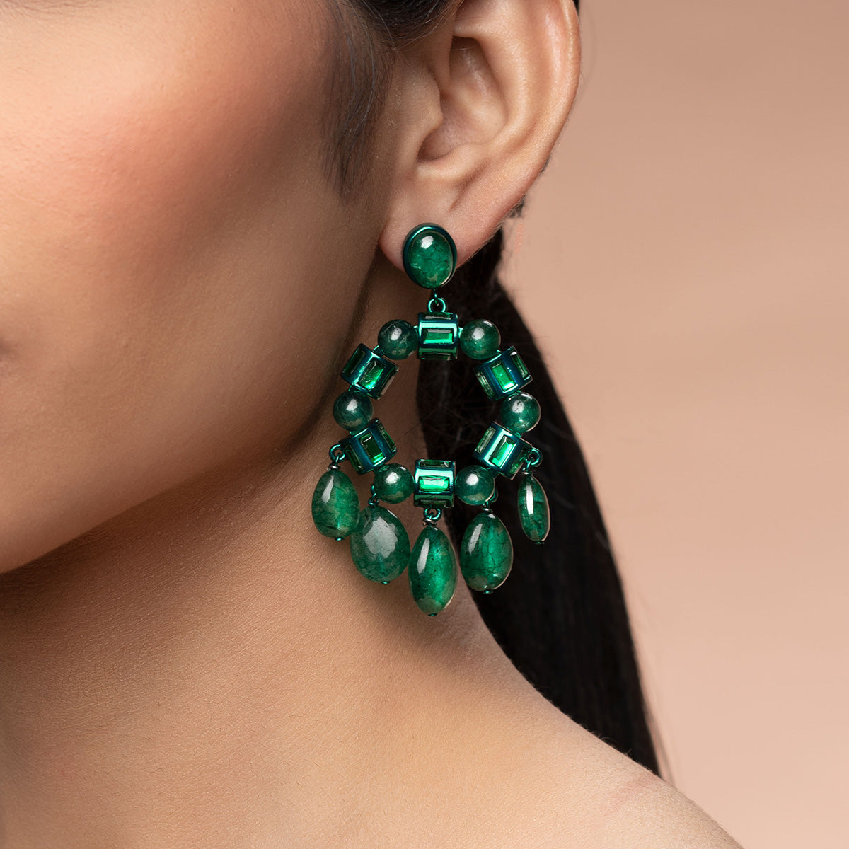 Sultana Chandelier Earrings - Isharya | Modern Indian Jewelry