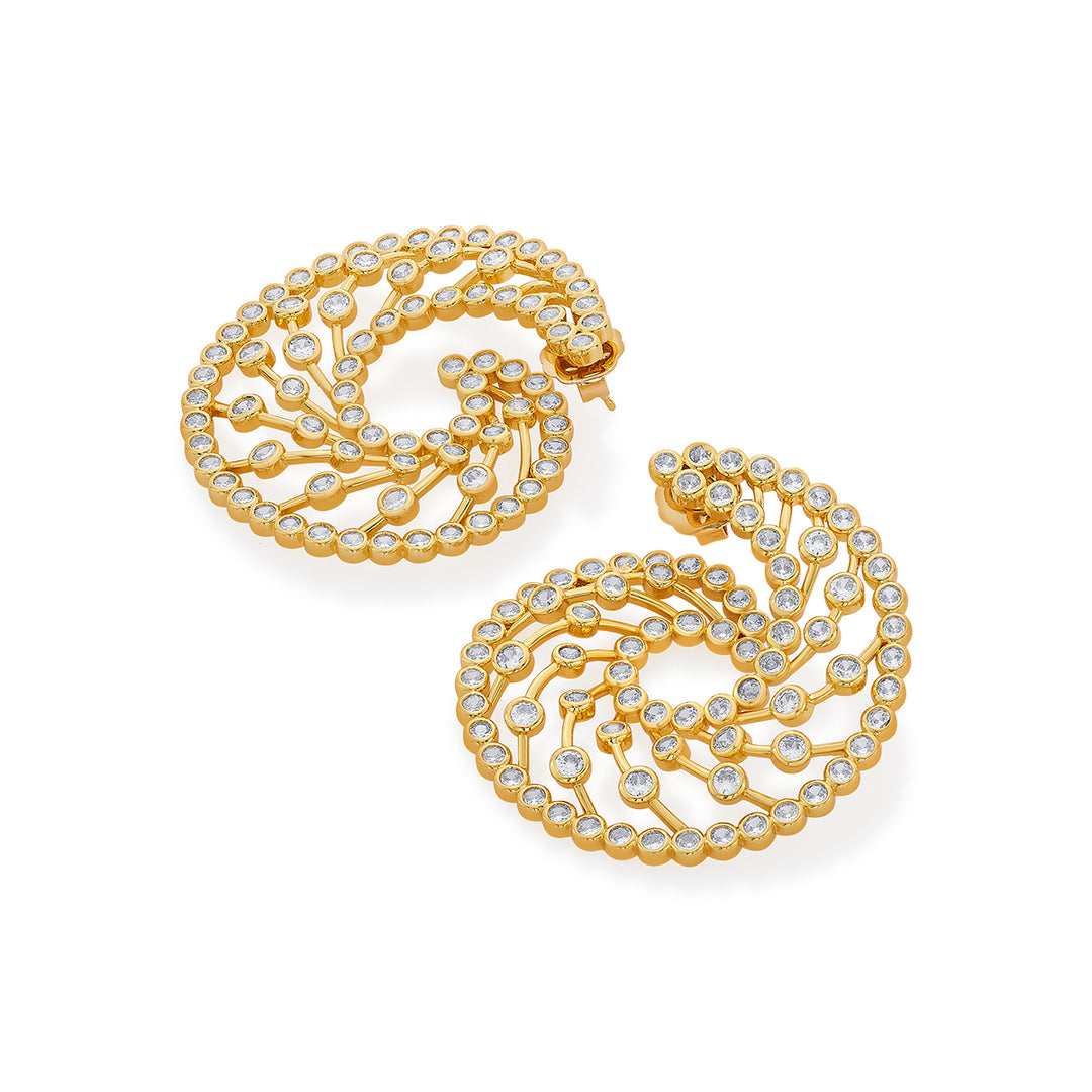 Amara Lattice Swirl Earrings