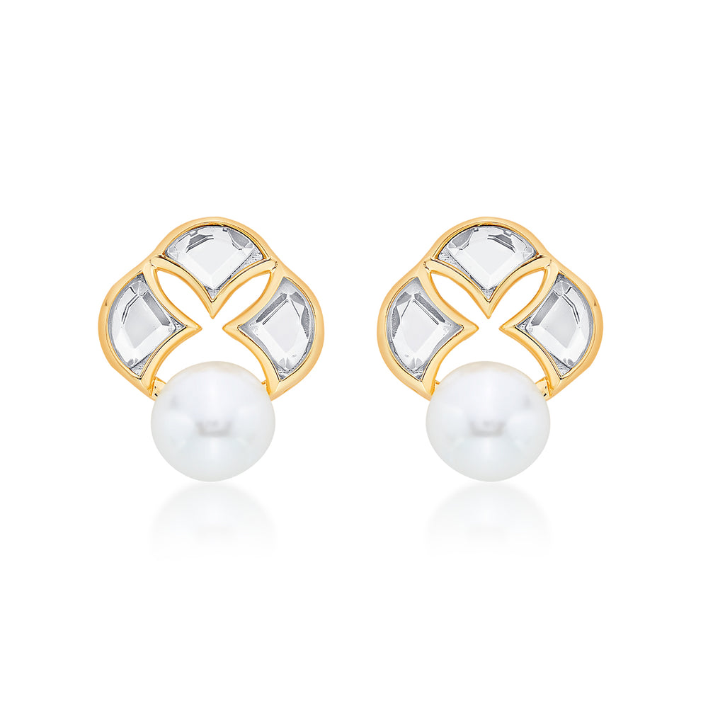 Amara Statement Pearl Stud Earrings