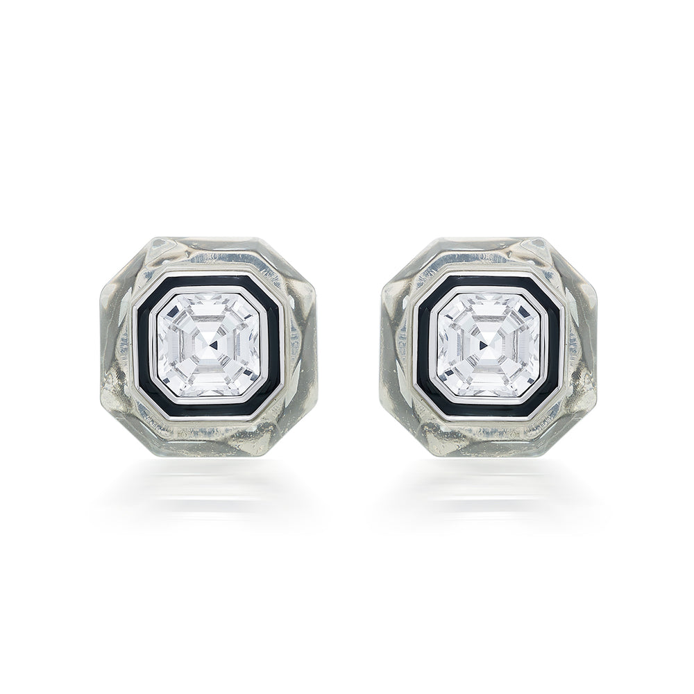 Bougie Infinity Cut Crystal Studs