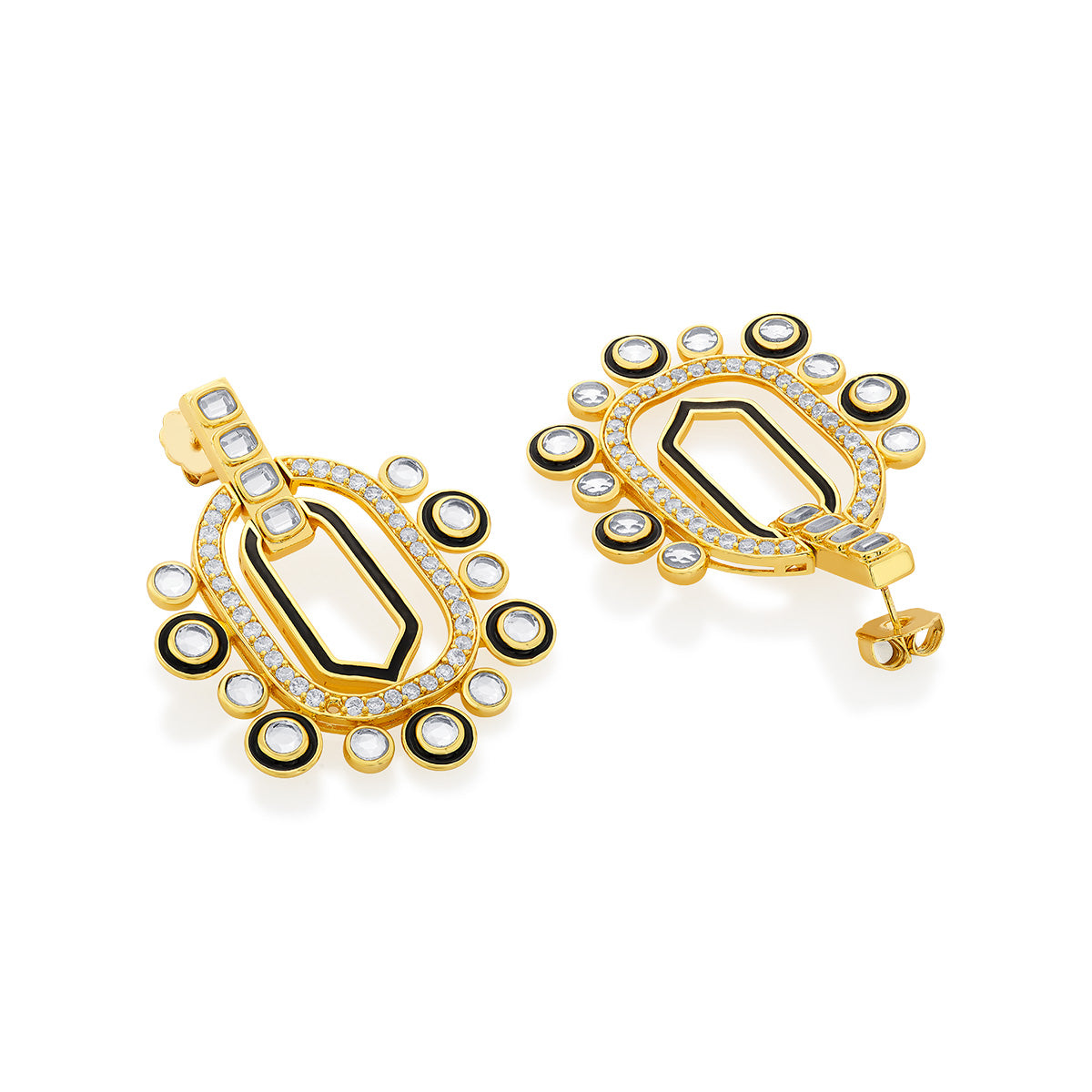 Just Jamiti Mughal Earrings - Isharya | Modern Indian Jewelry