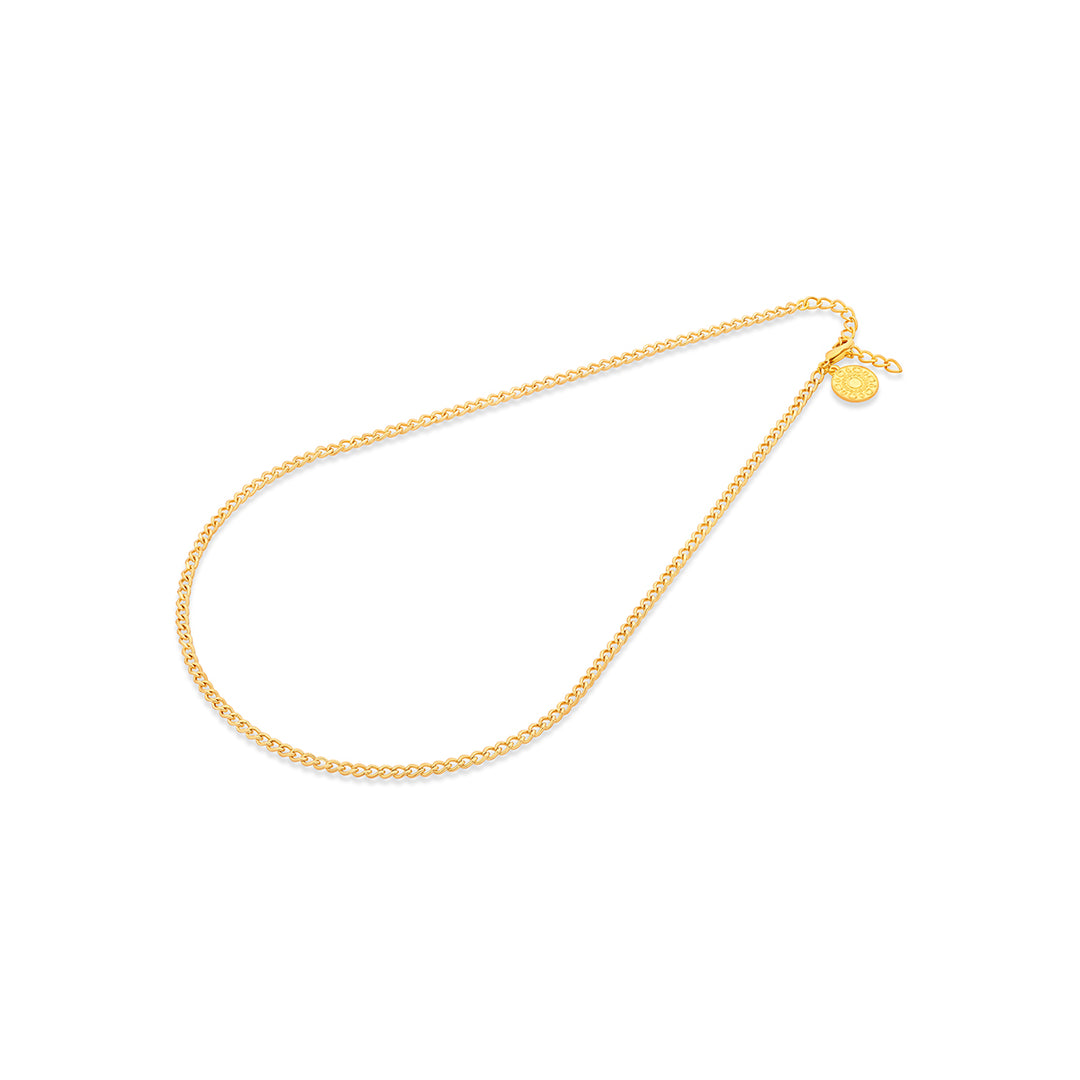 Gilded Slim Link Necklace