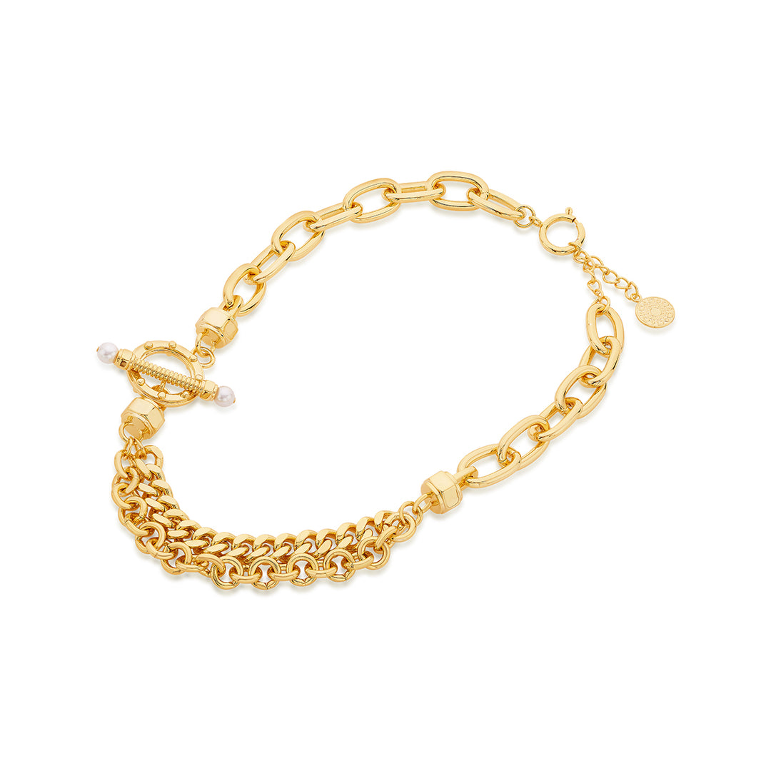 Dietrich Pearl Toggle Link Necklace