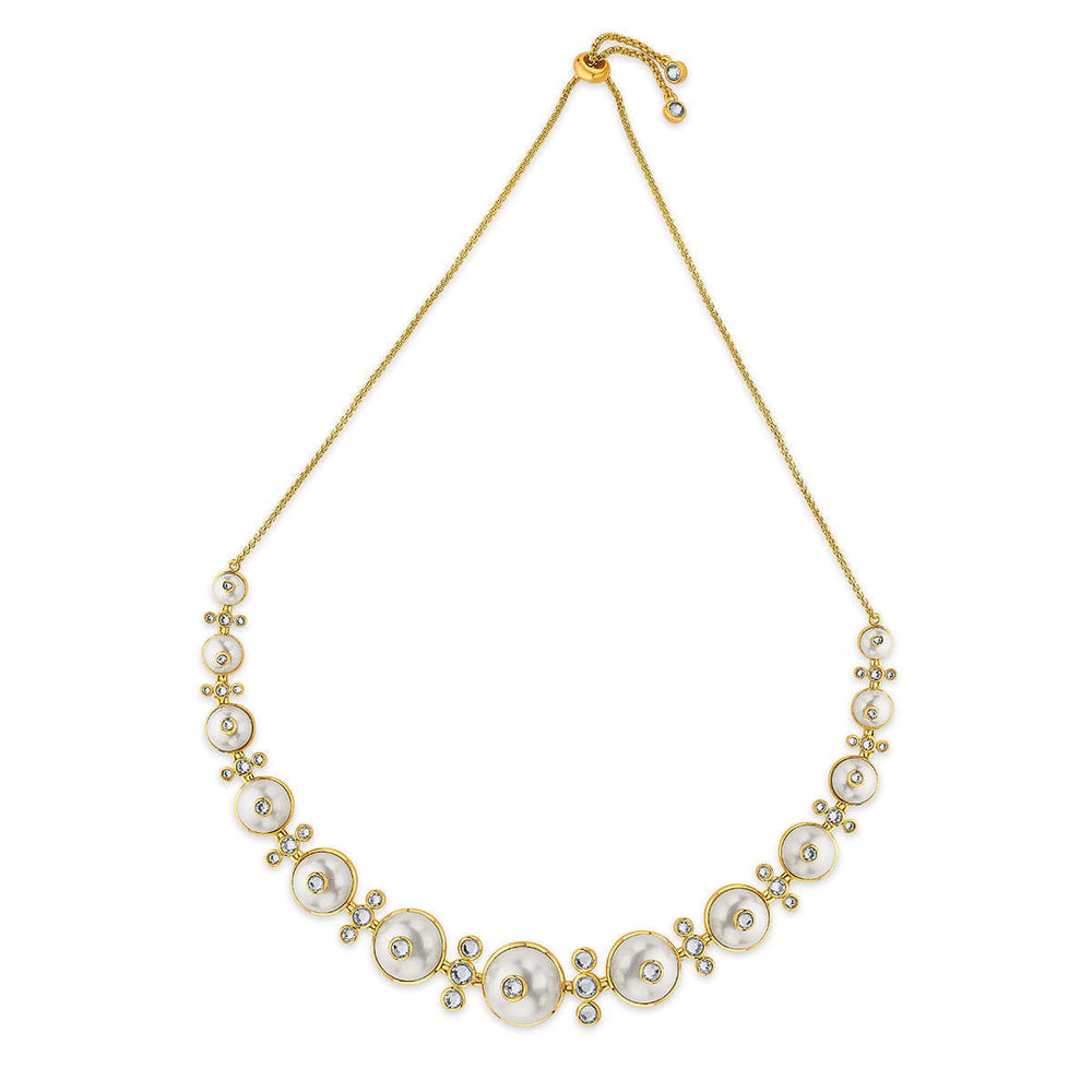 Nazm Pearl & CZ Choker