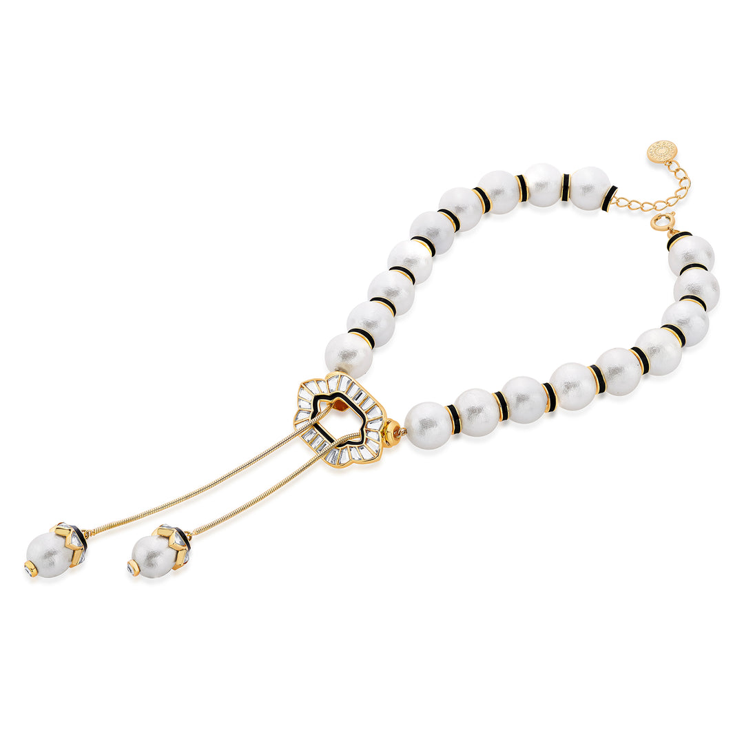 Amara Pearl String Choker Necklace - Isharya | Modern Indian Jewelry