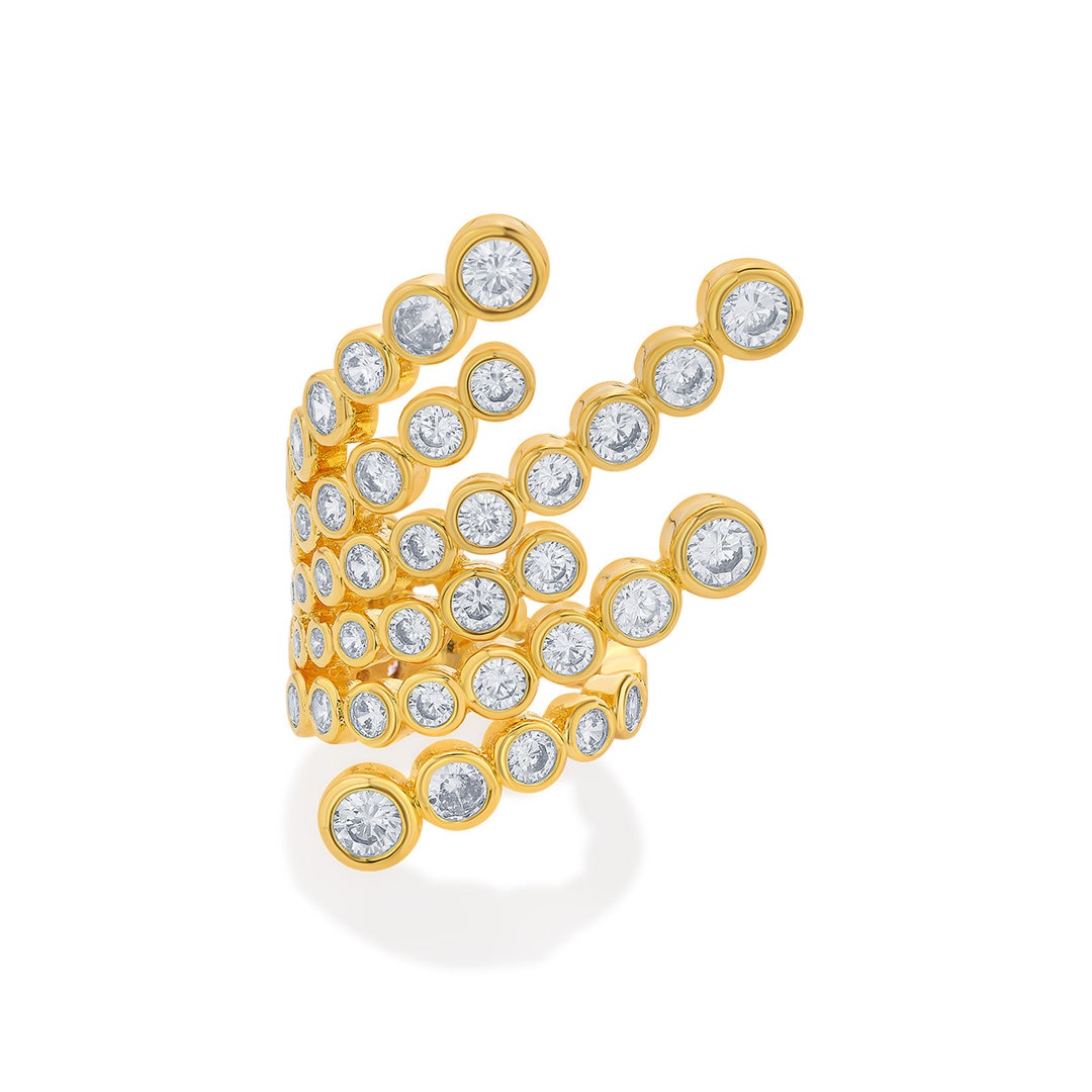 Aura Gold Wrap Cocktail Ring