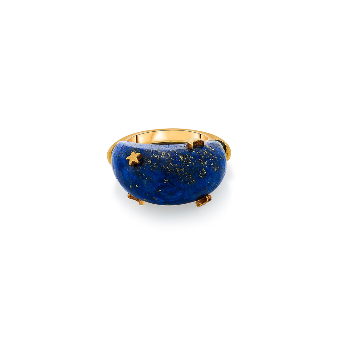 Celestial Lapis Ring - Isharya | Modern Indian Jewelry