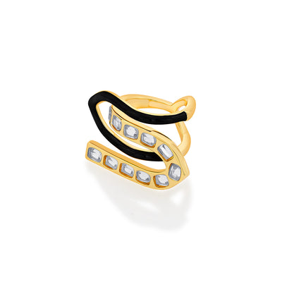 Just Jamiti Baroque Ring - Isharya | Modern Indian Jewelry