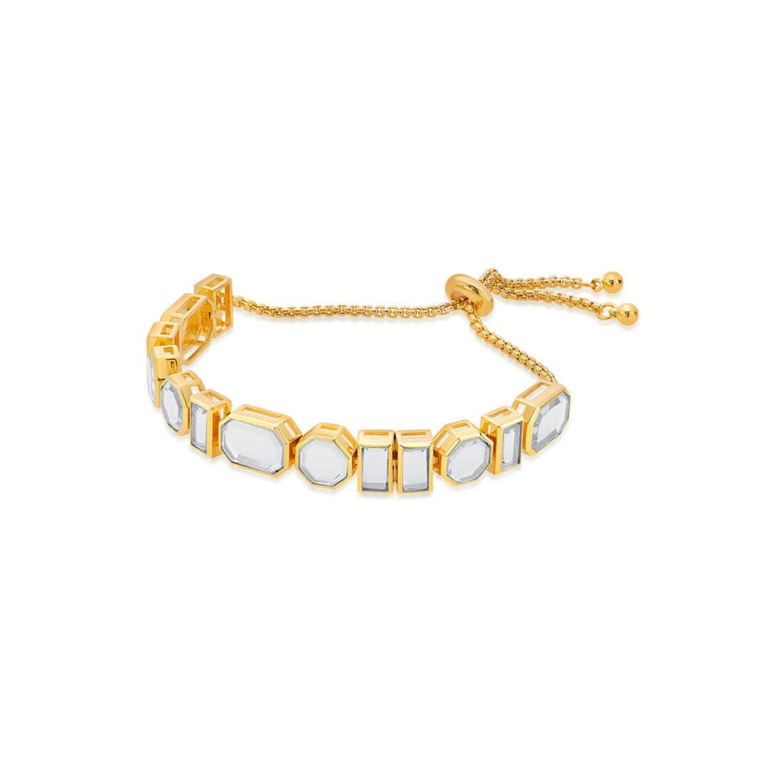 Mirror Bolo Tennis Bracelet - Isharya | Modern Indian Jewelry
