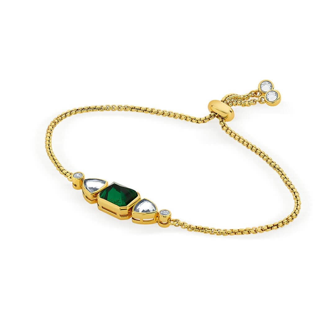 Ruhaniyat Green Hydro & Mirror Bracelet