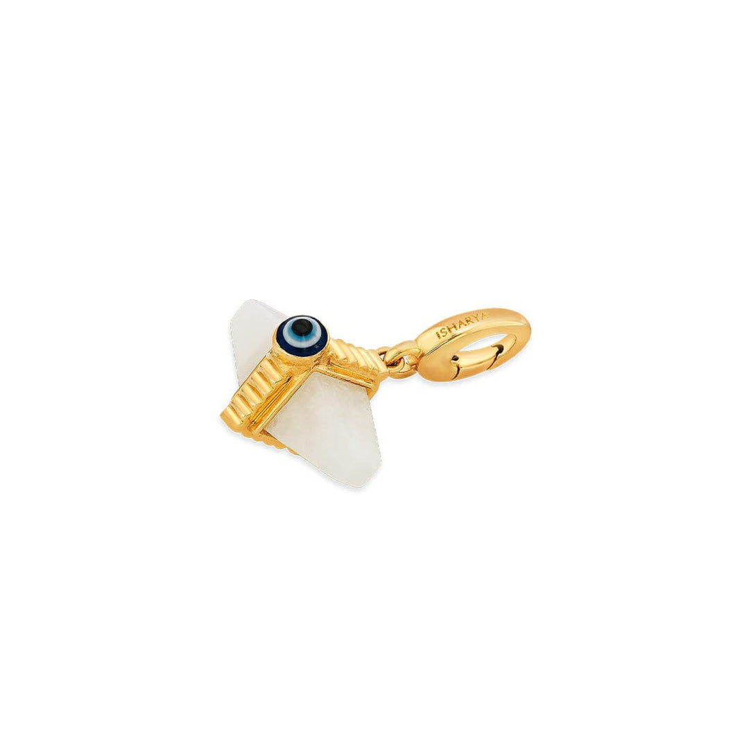 Pyramid Evil Eye Charm