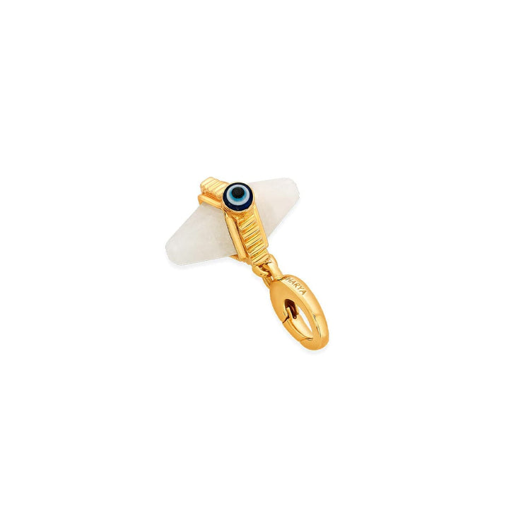 Pyramid Evil Eye Charm