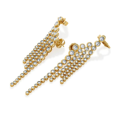 Ada CZ Cocktail Earrings - Isharya | Modern Indian Jewelry