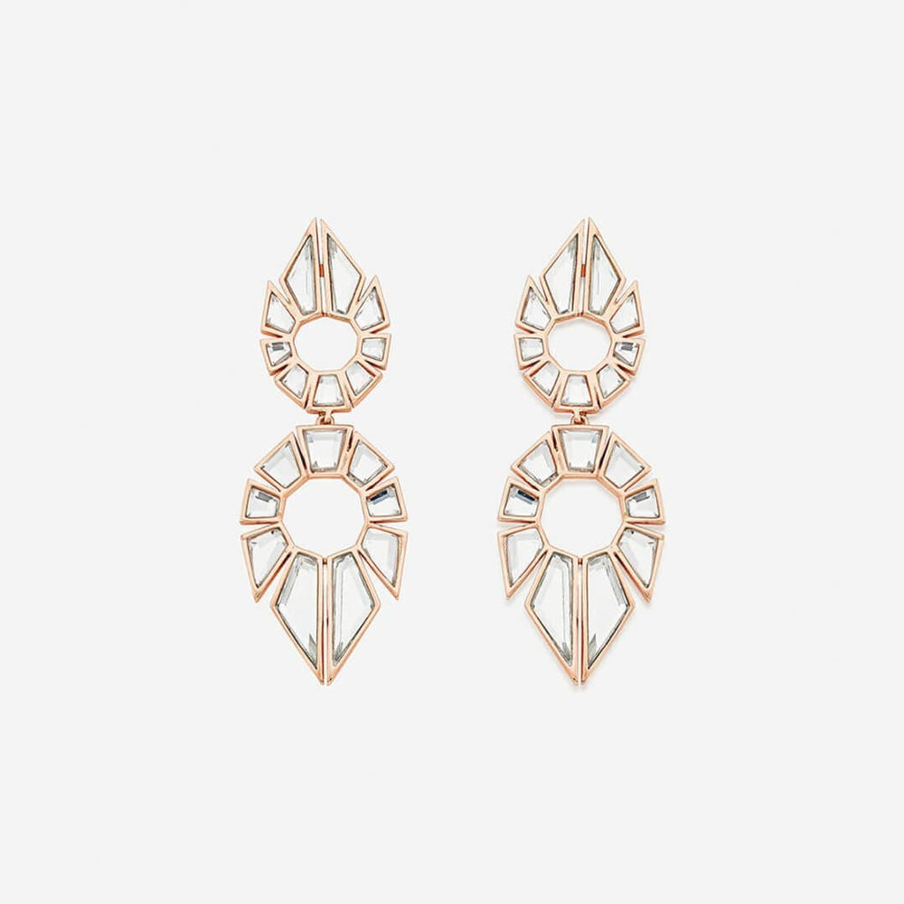 Bombay Deco Statement Mirror Earrings