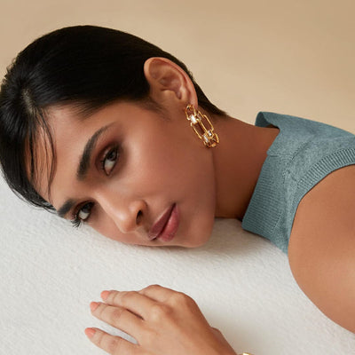 Connect Hoop Earrings - Isharya | Modern Indian Jewelry