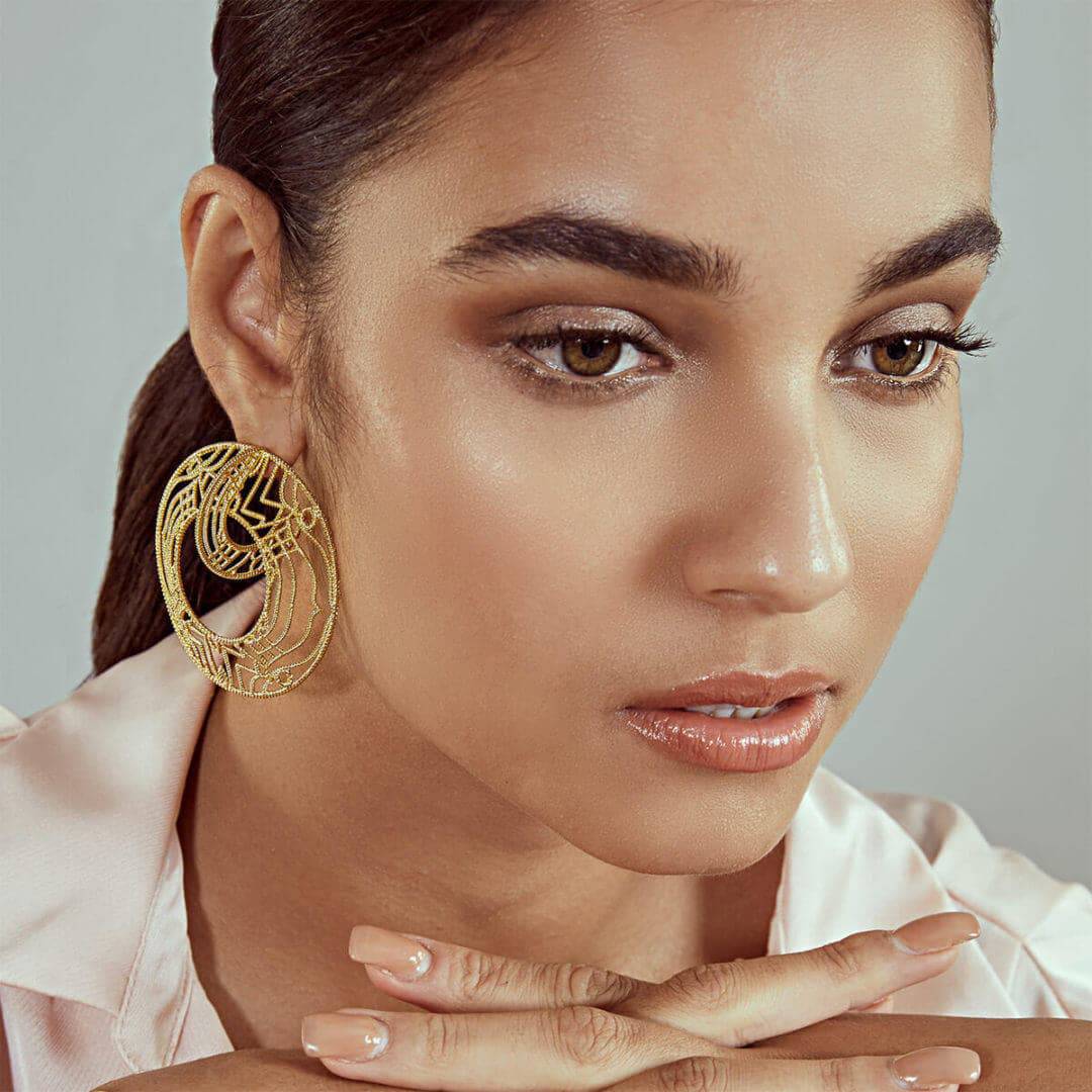Gypsy Soul Illusion Hoop Earrings - Isharya | Modern Indian Jewelry